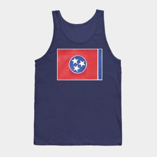 Tennessee State Flag Linocut Tank Top